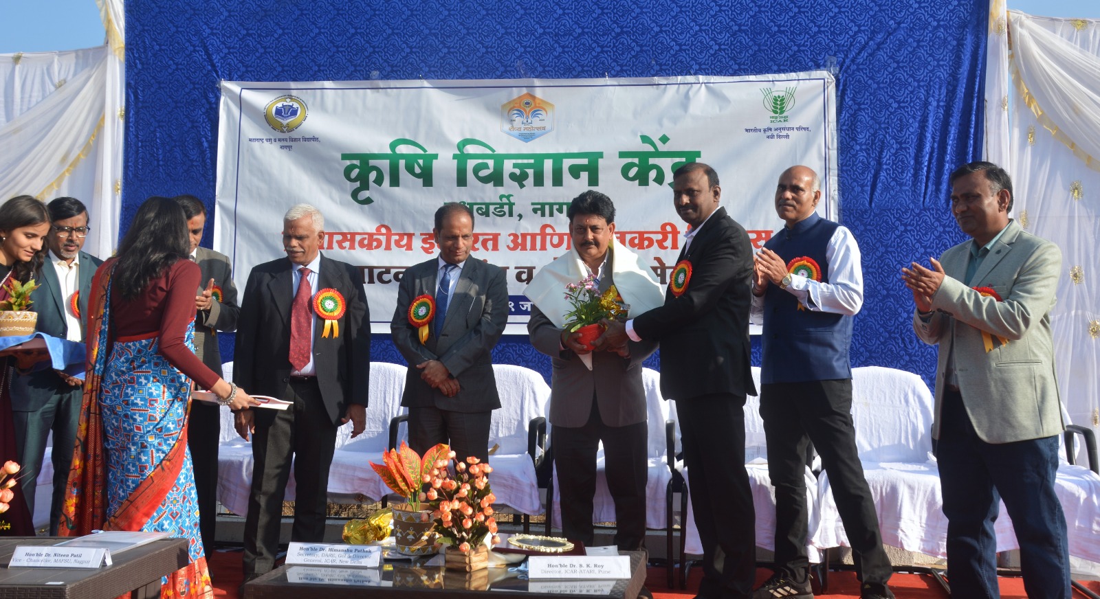 Inauguration of administrative building and Farmers' hostel at Krishi Vigyan Kendra, Dudhb (1).jpeg